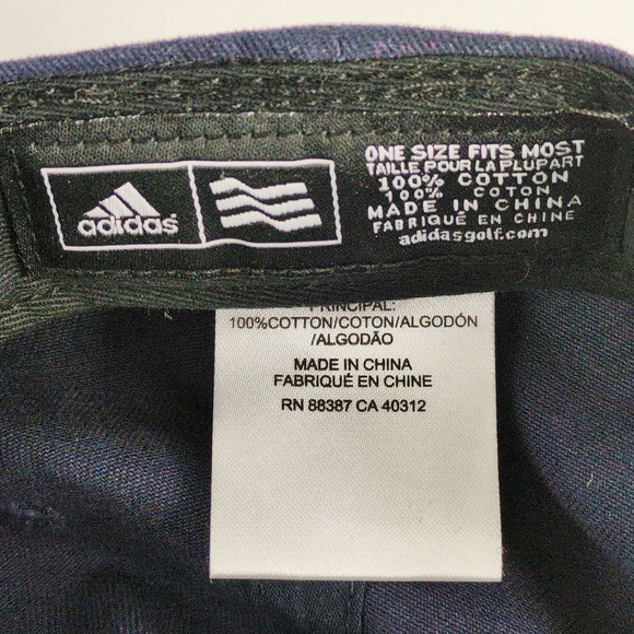 NWT Adidas Navy Blue TaylorMade Embroidered Baseball Hat Ball Cap Adult OS Golf - Picture 7 of 7